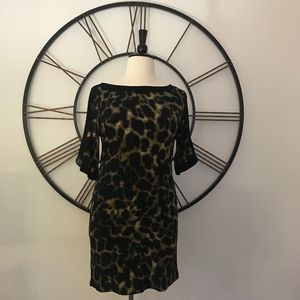 Carmen Large Animal Print Long Sleeve Dress